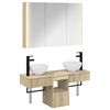 vidaXL Badezimmerschrank-Set 4 stk. Sonoma-Eiche Holzwerkstoff