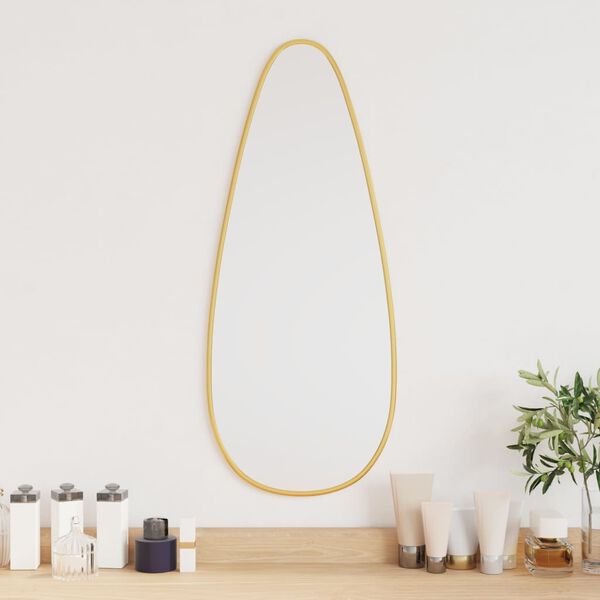 vidaXL Wandspiegel Golden 60x25 cm