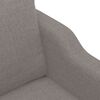 vidaXL 3-tlg. Sofagarnitur mit Kissen Taupe Stoff
