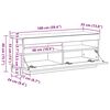 vidaXL TV-Schrank mit LED-Leuchten Hochglanz-Wei&szlig; 100x35x40 cm
