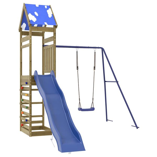 vidaXL Spielturm Impr&auml;gniertes Kiefernholz