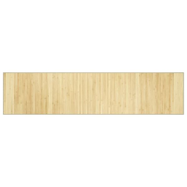 vidaXL Teppich Rechteckig Hell Natur 70x300 cm Bambus