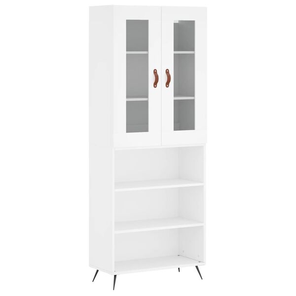 vidaXL Highboard Wei&szlig; 69,5x34x180 cm Holzwerkstoff