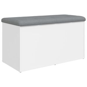 vidaXL Aufbewahrungsbank Wei&szlig; 82 x 42 x 45 cm Holzwerkstoff