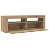 vidaXL TV-Schrank mit LED Artisan-Eiche 120x35x40 cm Holzwerkstoff