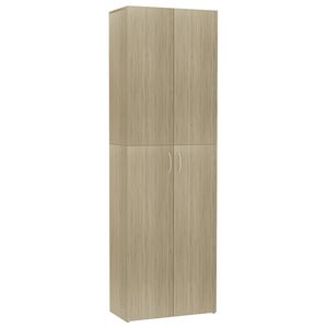 vidaXL B&uuml;roschrank Sonoma-Eiche 60x32x190 cm Holzwerkstoff