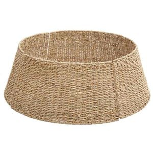 vidaXL Weihnachtsbaumkragen Rund Natur 60 x 60 x 22 cm das Seegras