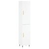 vidaXL Highboard Hochglanz-Wei&szlig; 34,5x34x180 cm Holzwerkstoff