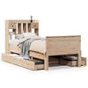vidaXL Massivholzbett mit Regal ohne Matratze 90x190 cm Kiefer