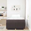 vidaXL Bettrahmen mit Matratze Dunkelbraun 120 x 190 cm Stoff
