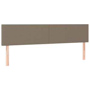 vidaXL Kopfteile Taupe 200x5x78/88 cm Stoff