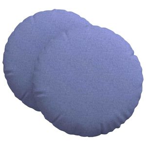 vidaXL Sitzkissen 2 pcs Jeans blau &Oslash;80 x 29 cm Stoff