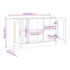 vidaXL Vitrinenschrank R&auml;uchereiche 120x30,5x70 cm Holzwerkstoff