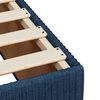 vidaXL Boxspringbett mit Matratze Blau 90x200 cm Stoff