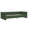 vidaXL Tagesbett mit Matratze USB Dunkelgr&uuml;n Stoff 90x200 cm