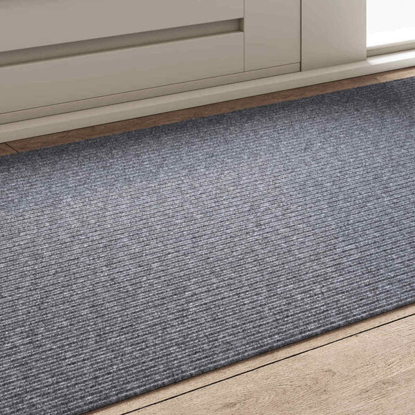 vidaXL Teppichl&auml;ufer Hellgrau 80 x 150 cm Stoff