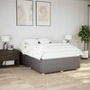 vidaXL Bettgestell ohne Matratze Taupe 160x200 cm Stoff
