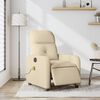 vidaXL Massagesessel Elektrisch Creme Stoff