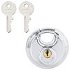 vidaXL Diskusschl&ouml;sser mit Schl&uuml;sseln 6 pcs Silber 7 x 2,4 x 7 cm