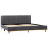 vidaXL Bettgestell Hellgrau Stoff 160&times;200 cm