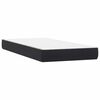 vidaXL Boxspringbett mit Matratze & LED Schwarz 90x220 cm Samt
