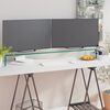 vidaXL TV-Tisch/Bildschirmerh&ouml;hung Glas Transparent 120x30x13 cm