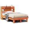 vidaXL Massivholzbett ohne Matratze Wachsbraun 135x190 cm Kiefernholz