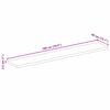 vidaXL Tischplatte mit Baumkante 180x40x2,5 cm Massivholz Mango
