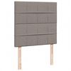 vidaXL Ottoman-Bett mit Matratze & LEDs Taupe 100x200 cm Stoff
