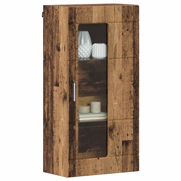 vidaXL Wandmontierter Schrank Altholz 55 x 29 x 100 cm Holzwerkstoff