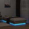 vidaXL Bettgestell mit LED Sonoma-Eiche 90x190 cm