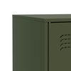 vidaXL Sideboard Olivgr&uuml;n 67x39x73 cm Stahl