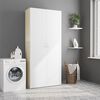 vidaXL Lagerschrank Wei&szlig; Sonoma-Eiche 80x35,5x180 cm Holzwerkstoff