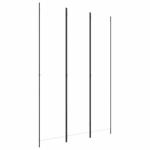 vidaXL 3-tlg. Paravent Wei&szlig; 150x220 cm Stoff