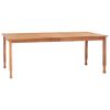 vidaXL 7-tlg. Garten-Essgruppe Massivholz Teak