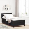 vidaXL Boxspringbett mit Matratze Schwarz 190 x 90 cm Polyester