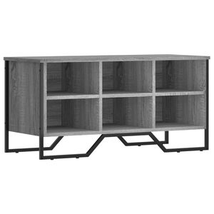 vidaXL Schuhregal Grau Sonoma 90x38x45,5 cm Holzwerkstoff
