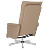 vidaXL Massagesessel mit Fu&szlig;teil Cappuccino-Braun Kunstleder