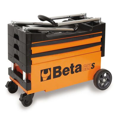 Beta Tools Klappbarer Werkzeugwagen C27S-O Orange Stahl 027000201