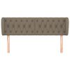 vidaXL Kopfteil mit Ohren Taupe 163x23x78/88 cm Stoff