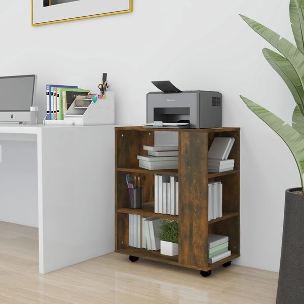 vidaXL Rollschrank R&auml;uchereiche 60x35x75 cm Holzwerkstoff
