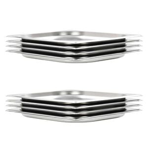 vidaXL Gastronormbeh&auml;lter 8 Stk. GN 1/2 20 mm Edelstahl