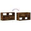 vidaXL TV-Wandschrank mit LED-Beleuchtung R&auml;uchereiche 80x31x45 cm
