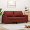 vidaXL 2-Sitzer-Sofa Weinrot 140 cm Kunstleder