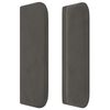 vidaXL Kopfteil mit Ohren Dunkelgrau 203x16x78/88 cm Samt