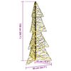 vidaXL Weihnachtsbaum mit 160 LEDs Warmes Wei&szlig; 150 cm Rattan