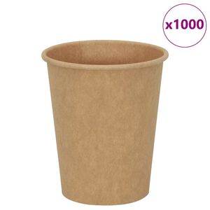 vidaXL Pappbecher 1000 Stk. 8oz 200ml Braun