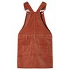 Kinder-Latzkleid Cord Cognac 104
