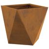 vidaXL Pflanzk&uuml;bel Rostig 30 x 30 x 30 cm Wetterfeststahl