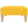 vidaXL Schlafsofa 2-Sitzer mit Fu&szlig;hocker Gelb Stoff